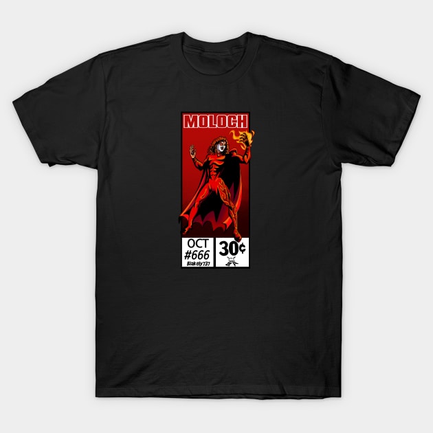 Moloch Comics T-Shirt by blakely737